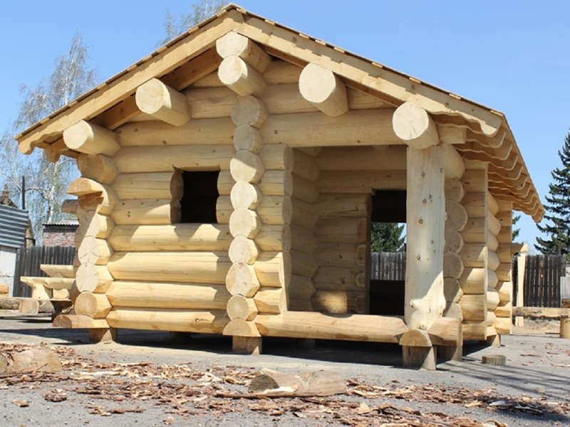 большие срубы фото