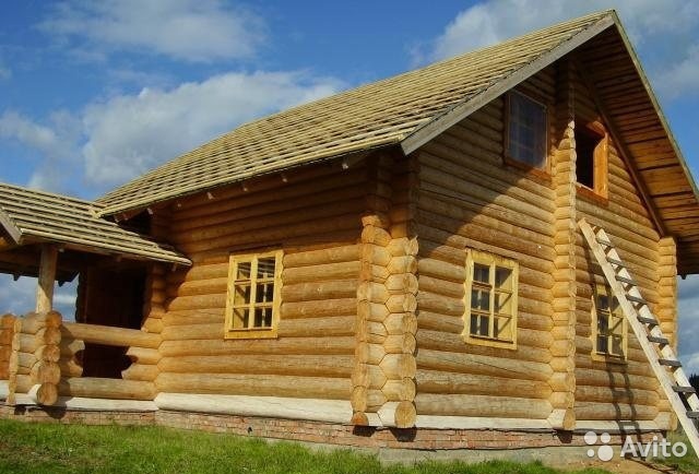 дачный дом из бревна фото