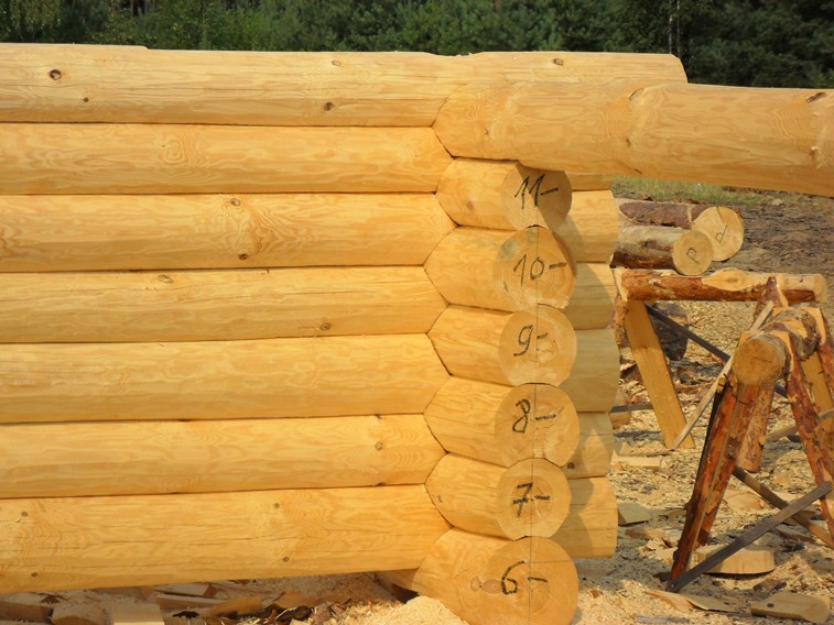 фото двухэтажный сруб