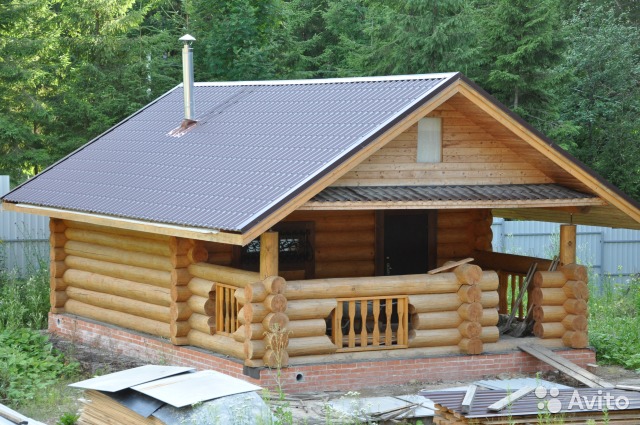 срубы домов из бревна